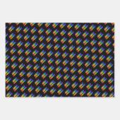 おもしろいカラフル、レインボースペクトル「メリークリスマス!」 ラッピングペーパーシート (正面)