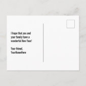 おもしろいカラフル、レインボースペクトル「新年おめでとう!」 ポストカード (裏面)