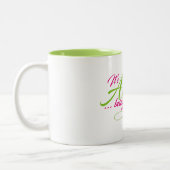 おもしろいカラフル・素晴らしアイ・ミー ツートーンマグカップ (左)