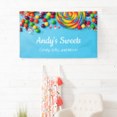 おもしろいカラフル・菓子店スイーツ店 横断幕 (インサイチュ)