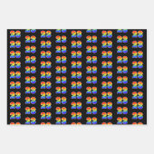 おもしろいカラフル, Rainbow Spectrum Pattern 23イベント# ラッピングペーパーシート (正面)