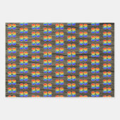 おもしろいカラフル, Rainbow Spectrum Pattern 33イベント# ラッピングペーパーシート (正面2)