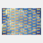 おもしろいカラフル, Rainbow Spectrum Pattern 36イベント# ラッピングペーパーシート (正面3)