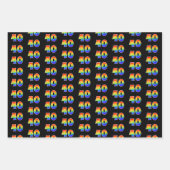 おもしろいカラフル, Rainbow Spectrum Pattern 40イベント# ラッピングペーパーシート (正面)