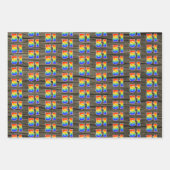 おもしろいカラフル, Rainbow Spectrum Pattern 51イベント# ラッピングペーパーシート (正面2)