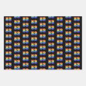 おもしろいカラフル, Rainbow Spectrum Pattern 53イベント# ラッピングペーパーシート (正面)