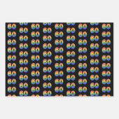 おもしろいカラフル, Rainbow Spectrum Pattern 60イベント番号 ラッピングペーパーシート (正面)