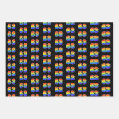 おもしろいカラフル, Rainbow Spectrum Pattern 63イベント番号 ラッピングペーパーシート (正面)