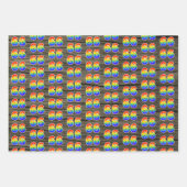 おもしろいカラフル, Rainbow Spectrum Pattern 66イベント# ラッピングペーパーシート (正面2)