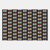 おもしろいカラフル, Rainbow Spectrum Pattern 66イベント# ラッピングペーパーシート (正面)