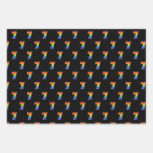 おもしろいカラフル, Rainbow Spectrum Pattern 7イベント番号 ラッピングペーパーシート (正面)