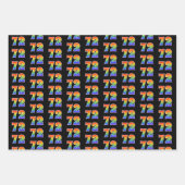 おもしろいカラフル, Rainbow Spectrum Pattern 72イベント# ラッピングペーパーシート (正面)