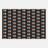 おもしろいカラフル, Rainbow Spectrum Pattern 78イベント# ラッピングペーパーシート (正面)