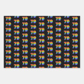 おもしろいカラフル, Rainbow Spectrum Pattern 79イベント# ラッピングペーパーシート (正面)