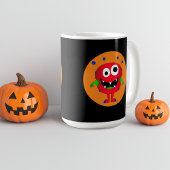 おもしろいカラフルCartoon Monster, Halloween コーヒーマグカップ