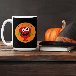おもしろいカラフルCartoon Monster, Halloween コーヒーマグカップ