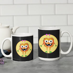 おもしろいカラフルCartoon Monster, Halloween コーヒーマグカップ