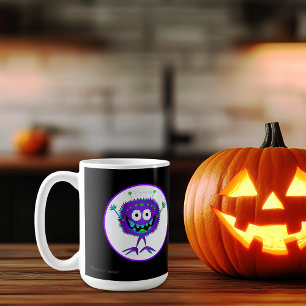 おもしろいカラフルCartoon Monster, Halloween コーヒーマグカップ
