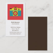 おもしろいカラフルCMYK Lomoカメラ写真家 名刺 (正面/裏面)