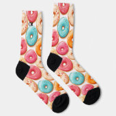 おもしろいカラフルDout Pattern Name Monogram Socks ソックス (右)