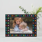 おもしろいカラフルFA LA LA LAホリデーシーズン シーズンカード (スタンド正面)