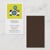 おもしろいカラフルFishEyeカメラマン 名刺 (正面/裏面)