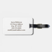 おもしろいカラフルSカすごいメラ写真家 ラゲッジタグ (裏面横)