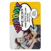 おもしろいカラフルWHAM写真の保存日 マグネット (縦)