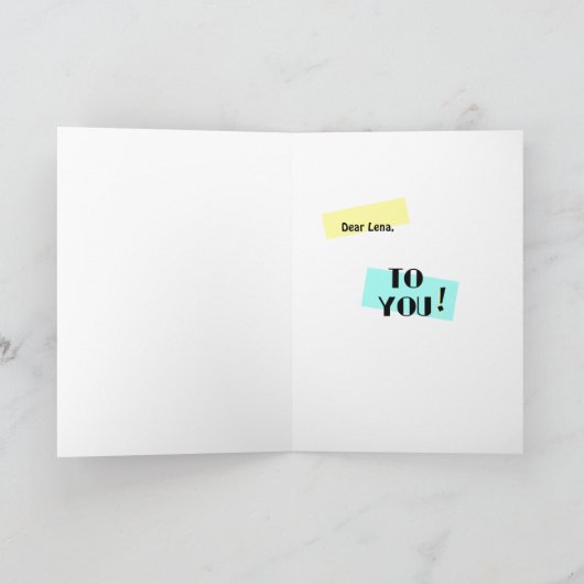 おもしろいカラーブロックおもしろい18番目の誕生日グリーティングカード カード (内部)