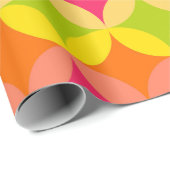 おもしろいカラーHippieパターンパーティーラップ ラッピングペーパー (ロールコーナー)