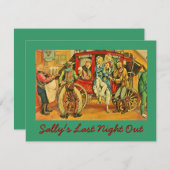 おもしろいカワイトオールドウェストバチェロレッテ招待状 招待状 (正面/裏面)