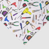 おもしろいカートゥーンツールハードウェアイラストレーションパターン 薄葉紙 (詳細)