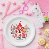 おもしろいカーニバル回路フェスティバルショー子供の誕生日 ペーパープレート (パーティー)