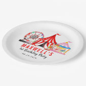 おもしろいカーニバル回路フェスティバルショー子供の誕生日 ペーパープレート (アングル)