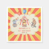 おもしろいカーニバル回路フェスティバル誕生日ナプキン スタンダードカクテルナプキン (正面)