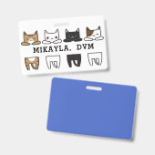 おもしろいカ数々のラー猫枠バッジ バッジ (正面＆裏面)