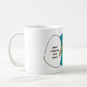 おもしろいカ話モメ コーヒーマグカップ (左)