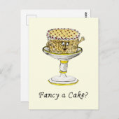おもしろいガトーカファンシーーキ引用文 ポストカード (正面/裏面)