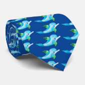 おもしろいガラスのイルカのネクタイ ネクタイ (ロール)