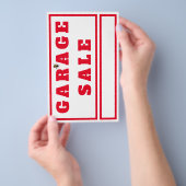 おもしろいガレージセール チラシ (ハンドル)