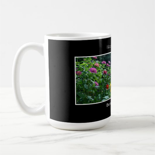 おもしろいガーデニングことわざフローラガーデンデイジーコスモス コーヒーマグカップ (左)