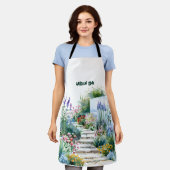 おもしろいガーデニング引用文ビューティフルガーデンパスガーデナー エプロン (着用した状態)