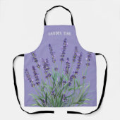 おもしろいガーデニング引用文ビューティフルラベンダーガーデン エプロン (正面)