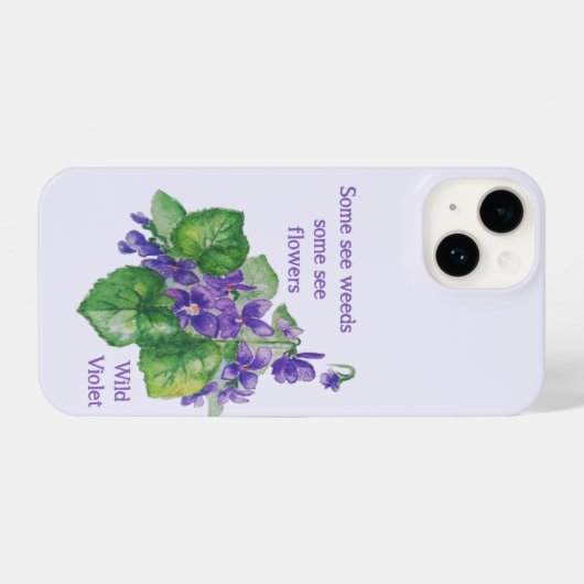 おもしろいガーデニング引用文一部の雑草感動的 iPhoneケース (裏面横)