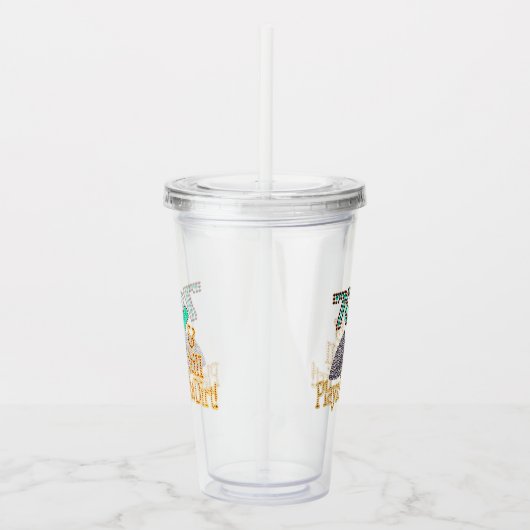 おもしろいガーデニング70thバースデーパーティー アクリルタンブラー (右)