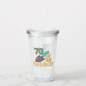 おもしろいガーデニング70thバースデーパーティー アクリルタンブラー (裏面)