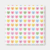 おもしろいガーリーカスタムハート マグネット (正面)