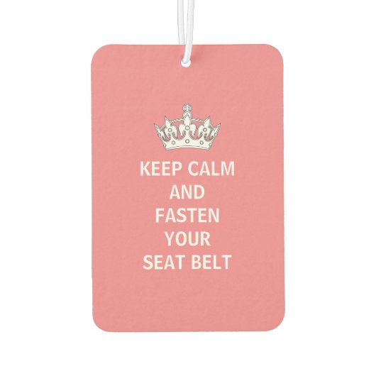 おもしろいガーリー保Calm Pink Drivingユーモア カーエアーフレッシュナー (裏面)