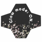 おもしろいガーリー光グリッター感動的 きらめく サッカーボール (フラット)