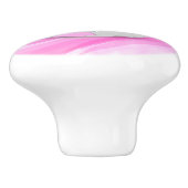 おもしろいガーリー明るいピンク色のサッカーボール セラミックノブ (側面)